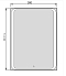 Зеркало-шкаф Jorno Modul Mol.03.50/P/W/JR, белый - 2 изображение
