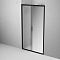 Душевая дверь Am.Pm Gem 110 см W90G-110-1-195BMir стекло прозрачное / зеркальное, профиль черный - 5 изображение
