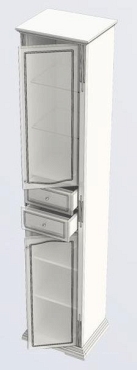 Шкаф-пенал Aquanet Лагуна 40 R белый - 6 изображение