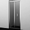 Душевая дверь Wasserkraft Weser 100х200 см 78F12 профиль хром, стекло прозрачное - 2 изображение