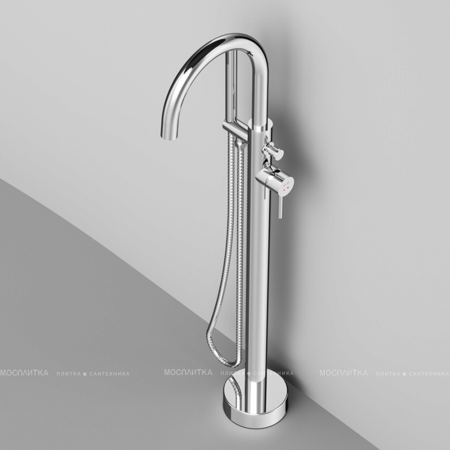 Смеситель Am.Pm Sense для ванны с душем, напольный, F7514100 - изображение 3