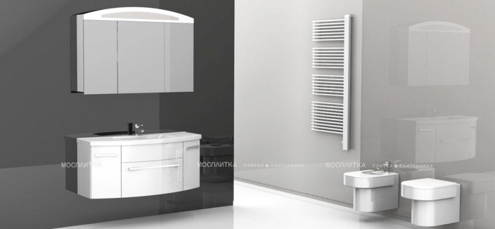 Комплект мебели для ванной Aquanet Тренто 120 белый - 6 изображение