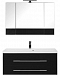 Комплект мебели для ванной Aquanet Верона 100 черный подвесной 2 ящика - 2 изображение