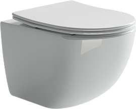 Комплект подвесной безободковый унитаз Ceramica Nova Forma Rimless CN3009 с крышкой-сиденьем  +  инсталляция Creto Standart 1.0 INST-CR-1.0