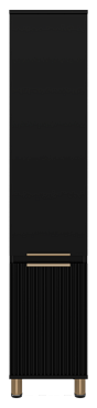 Шкаф-пенал Brevita Enfida 35 см ENF-05035-020L левый, черный - 2 изображение
