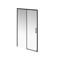 Душевая дверь Kerama Marazzi Vetro 120х195 см VE.120.SD.BLK.M профиль матовый черный, стекло прозрачное1