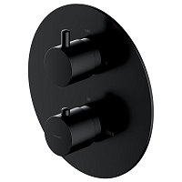 Смеситель Omnires термостатический для ванны скрытого монтажа (черный), Y1236ROBL1