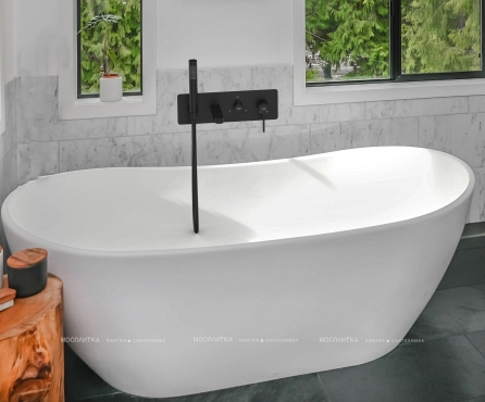 Смеситель для ванны с душем GPD Gildo Colored MKA165-S матовый черный - 7 изображение