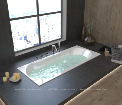Акриловая ванна Creto Alba 170x70 см - 7 изображение