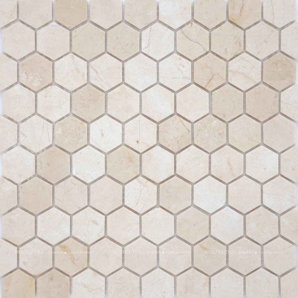 Мозаика Crema Marfil MAT hex (18x30 ...