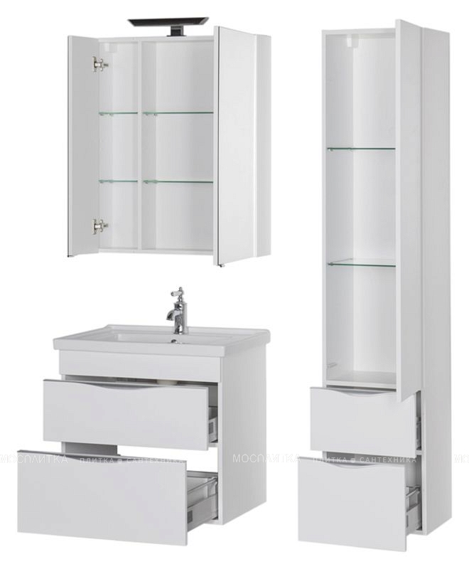 Комплект мебели для ванной Aquanet Эвора 70 белый - изображение 6