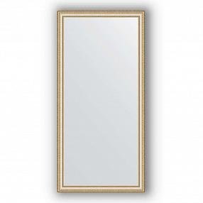 Зеркало в багетной раме Evoform Definite BY 1117 75 x 155 см, золотые бусы не серебре