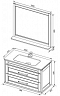 Комплект мебели для ванной Aquanet Бостон М 100 белый - изображение 15