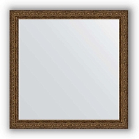 Зеркало в багетной раме Evoform Definite BY 3233 74 x 74 см, виньетка состаренная бронза