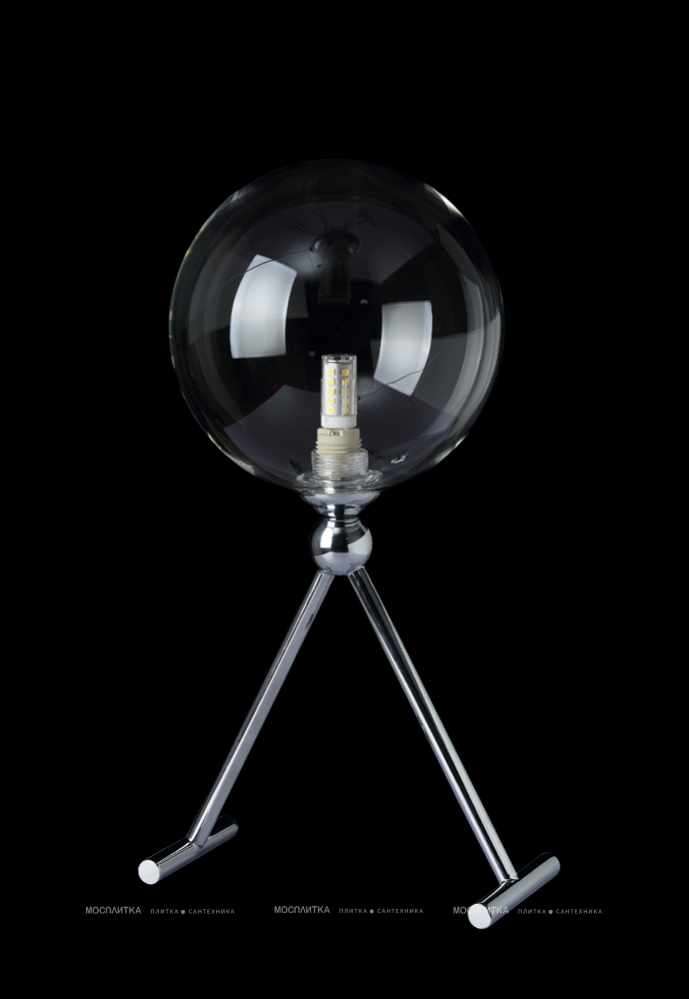 Настольная лампа Crystal Lux FABRICIO LG1 CHROME/TRANSPARENTE - 3 изображение