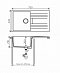 Мойка кухонная Tolero Loft TL-750 473776 серый металлик - изображение 2