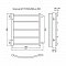 Полотенцесушитель водяной Terminus Классик П5 500x596 с боковым подключением 500 - 3 изображение