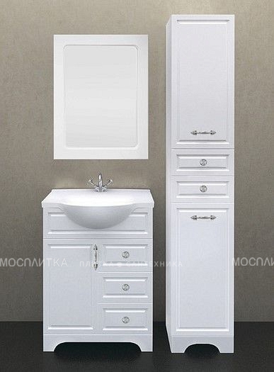 Зеркало 1Marka Прованс 65 белый глянец - изображение 2