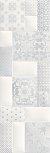 Керамическая плитка Meissen Вставка Pillow Game пэтчворк белый 29x89