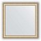 Зеркало в багетной раме Evoform Definite BY 1027 75 x 75 см, золотые бусы на серебре 