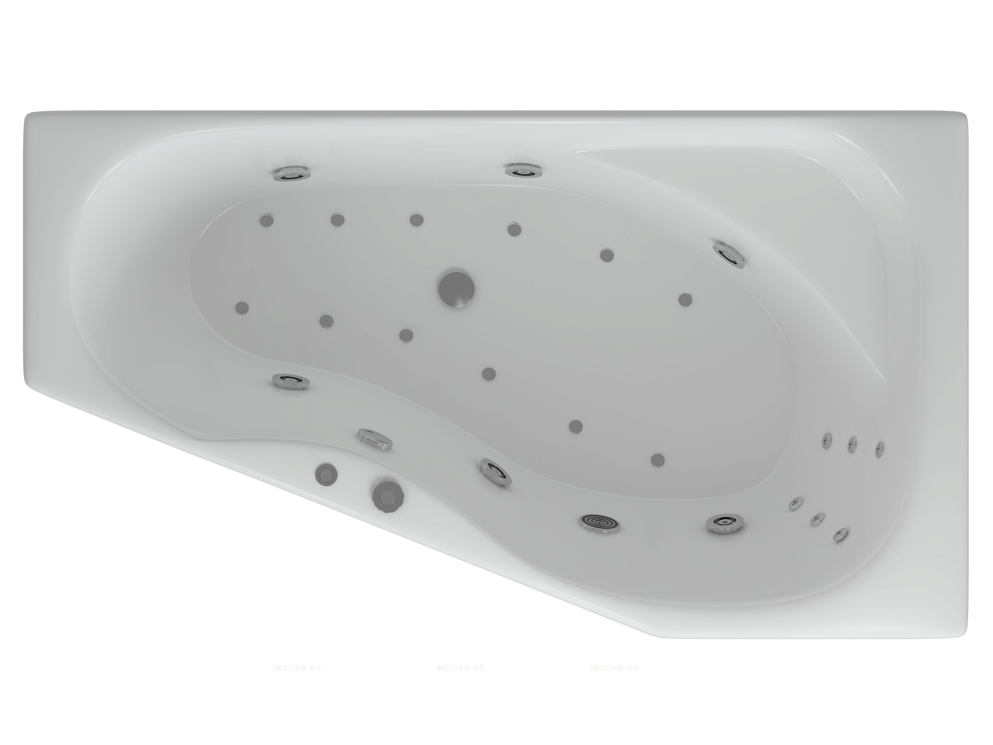 Акриловая ванна Aquatek Медея 170 см R на объемном каркасе - изображение 2