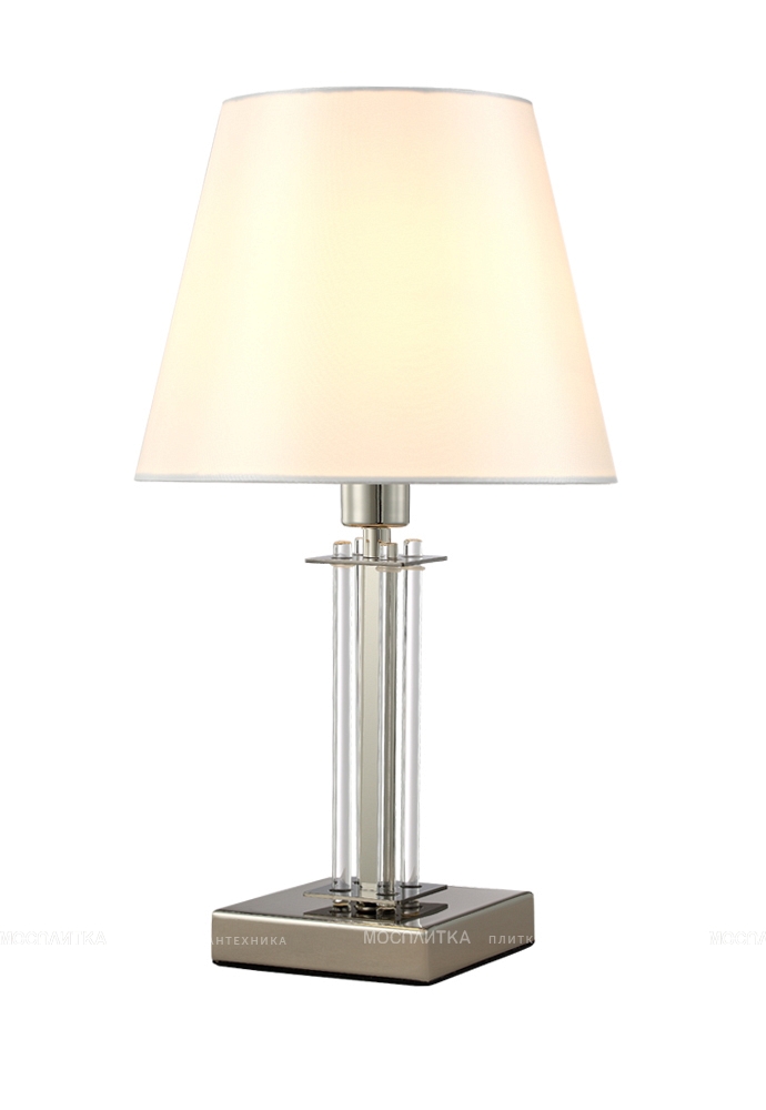 Настольная лампа Crystal Lux NICOLAS LG1 NICKEL/WHITE - изображение 4