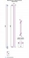 Полотенцесушитель водяной Сунержа Хорда 180х19,5 см 00-0124-1800 без покрытия - изображение 3