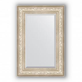 Зеркало в багетной раме Evoform Exclusive BY 3426 60 x 90 см, виньетка серебро