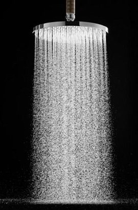 Верхний душ Hansgrohe Raindance S 240 1j PowderRain 27607000 с держателем для душа 39 см