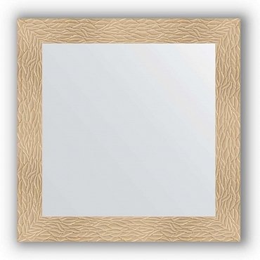 Зеркало в багетной раме Evoform Definite BY 3245 80 x 80 см, золотые дюны