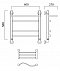 Полотенцесушитель водяной Aquanerzh лесенка волна групповая с полкой 50x60 - изображение 2