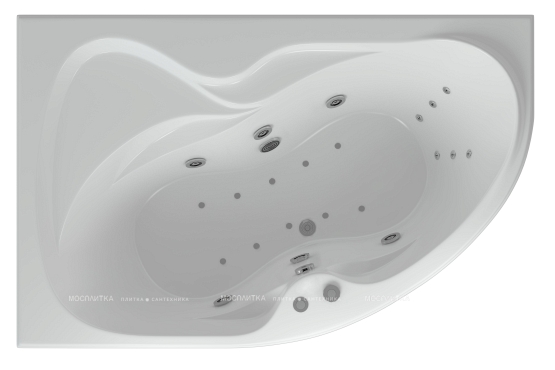 Акриловая ванна Aquatek Вега 170 см L на сборно-разборном каркасе - 2 изображение