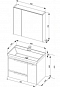 Комплект мебели для ванной Aquanet Тиволи 80 белый - 8 изображение