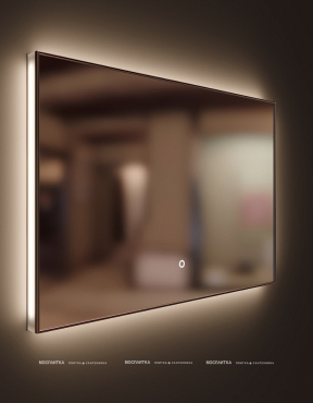 Зеркало Sanvit Панорама 120 LED" с подсветкой, zpan120 - 2 изображение