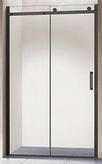 Душевая дверь Vincea Como 130 см черный матовый, стекло прозрачное, VDS-1C130CLB