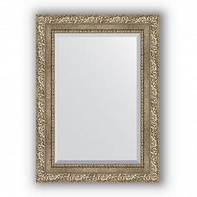 Зеркало в багетной раме Evoform Exclusive BY 3383 55 x 75 см, виньетка античное серебро