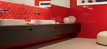 Керамическая плитка для ванной комнаты: варианты дизайнерского оформления