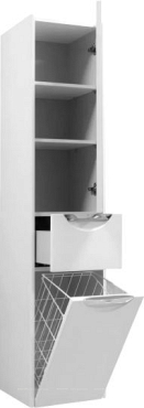 Шкаф-пенал Aquaton Сильва R дуб полярный - 3 изображение