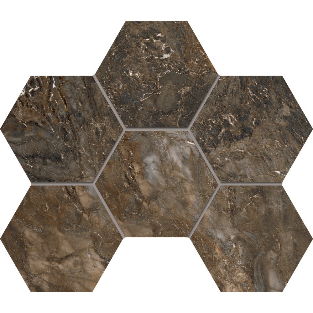Керамогранит Estima Мозаика BR04 Hexagon 25x28,5 непол. 