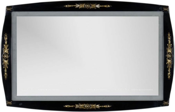 Зеркало Aquanet Виктория 120 00183927 черный / золото - 4 изображение