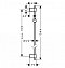 Душевая штанга Hansgrohe Unica Varia 105 см, 27356000, хром - 3 изображение