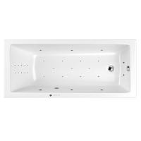 Акриловая ванна 150х70 см Whitecross Wave Slim Ultra Nano 0111.150070.100.ULTRANANO.CR с гидромассажем