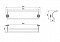 Полотенцедержатель двойной Timo Nelson 150056/00, хром, 60 см - изображение 2