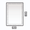 Зеркало Corozo Меандр 60 см SD-00001318 белое c подсветкой - 4 изображение
