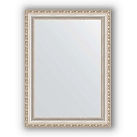 Зеркало в багетной раме Evoform Definite BY 3046 55 x 75 см, Версаль серебро