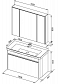 Комплект мебели для ванной Aquanet Вилора 105 белый - изображение 7