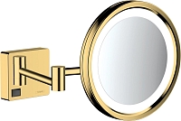 Косметическое зеркало Hansgrohe AddStoris 41790990 полированное золото