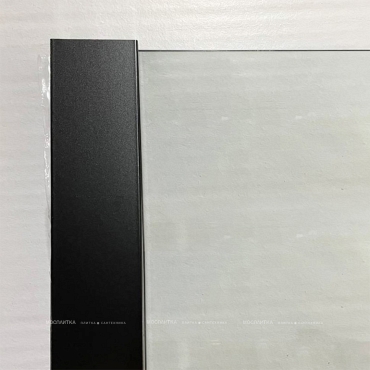 Душевая перегородка Paini 90х195 см PAINI-WalkIN90C профиль черный матовый, стекло прозрачное - 4 изображение