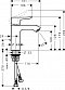 Смеситель для раковины Hansgrohe Metris 31080000 - 8 изображение