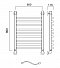 Полотенцесушитель водяной Aquanerzh лесенка волна-групповая 80x60 - изображение 2
